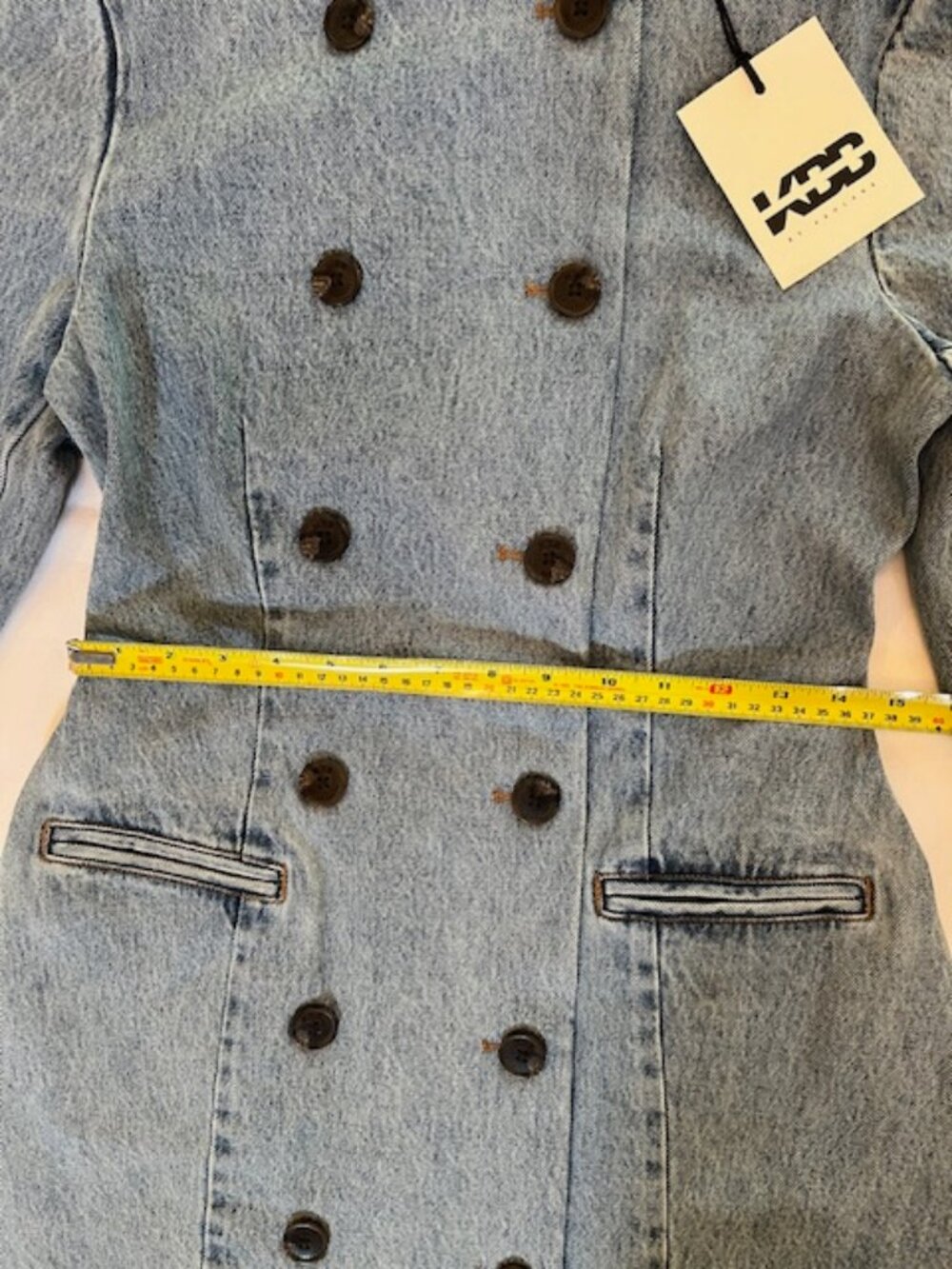 KBB BY KAHLANA | Women's The Tuxedo Mini dress in Denim-NWT - Picture 6 of 16